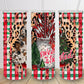Christmas tumbler, sweet and twisted candy cane 20oz skinny tumbler with cheetah print