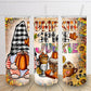 Fall Pumpkin Spice Junkie autumn gnome 20oz skinny tumbler