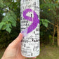 Cystic Fibrosis CF 20 oz tumbler add name epoxy or 12oz kids bottle