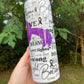 Cystic Fibrosis CF 20 oz tumbler add name epoxy or 12oz kids bottle