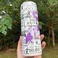 Cystic Fibrosis CF 20 oz tumbler add name epoxy or 12oz kids bottle