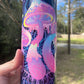 Purple and pink retro abstract mushroom 20oz skinny tumbler OR 12oz kids bottle