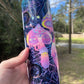Purple and pink retro abstract mushroom 20oz skinny tumbler OR 12oz kids bottle