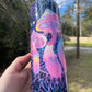 Purple and pink retro abstract mushroom 20oz skinny tumbler OR 12oz kids bottle