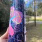 Purple and pink retro abstract mushroom 20oz skinny tumbler OR 12oz kids bottle