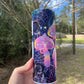 Purple and pink retro abstract mushroom 20oz skinny tumbler OR 12oz kids bottle